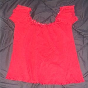 brandy melville ruffle top